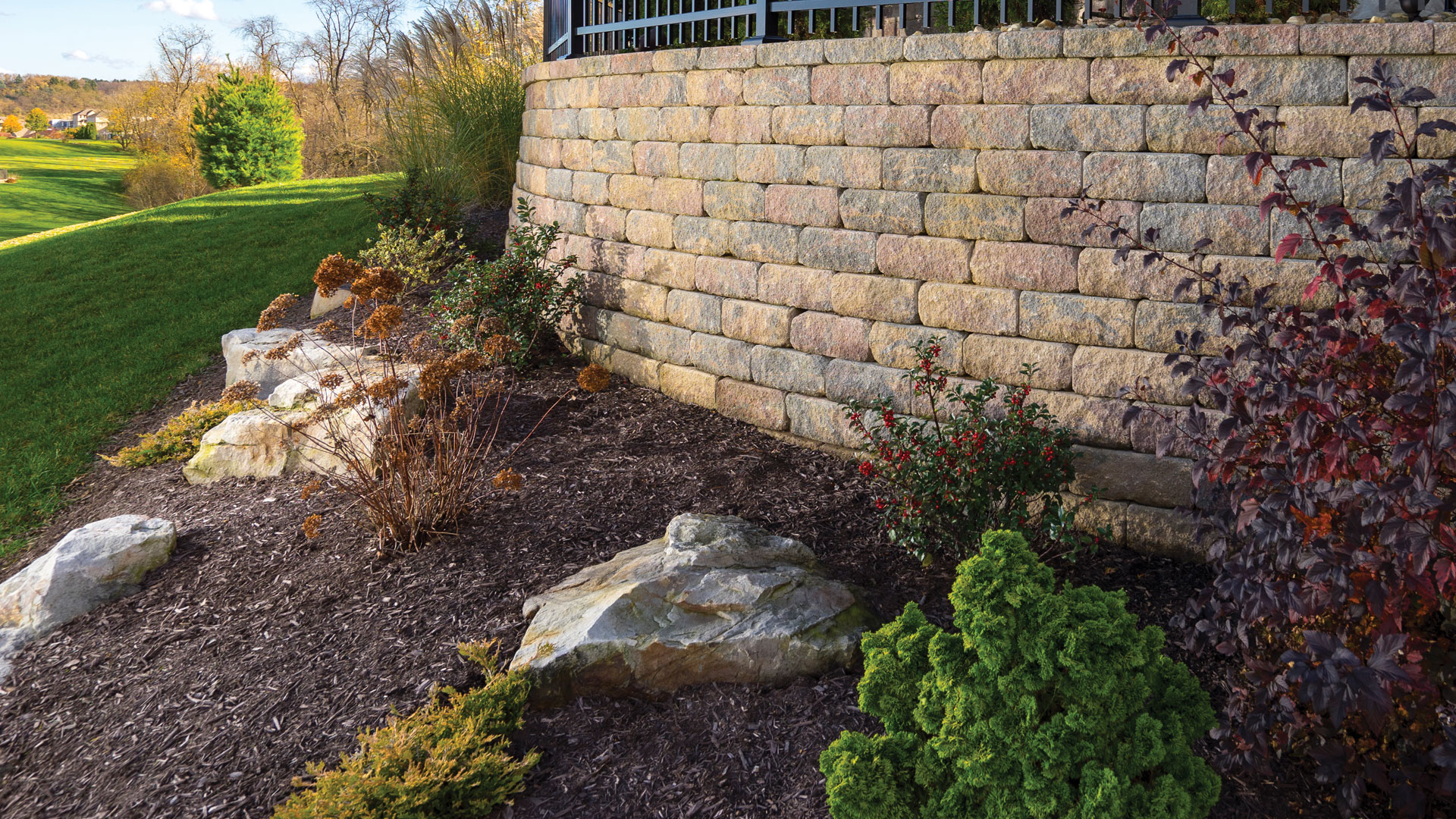 locking brick retaining wall